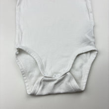 Load image into Gallery viewer, Unisex H&amp;M, white organic cotton singletsuit romper, GUC, size 0,  