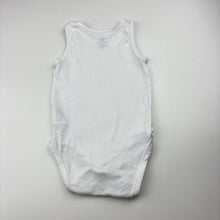 Load image into Gallery viewer, Unisex H&amp;M, white organic cotton singletsuit romper, GUC, size 0,  