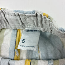 Load image into Gallery viewer, Boys Anko, striped linen / cotton shorts, elasticated, FUC, size 5,  