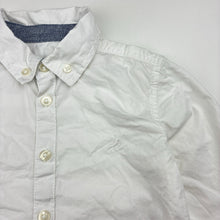 Load image into Gallery viewer, Boys Target, white cotton long sleeve shirt, dinosaur, EUC, size 3,  