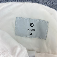 Load image into Gallery viewer, Boys Target, white cotton long sleeve shirt, dinosaur, EUC, size 3,  