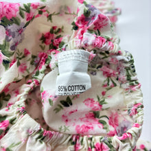Load image into Gallery viewer, Girls Tong Bei Qi, floral summer romper, light marks, FUC, size 00,  
