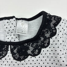 Load image into Gallery viewer, Girls Target, grey stretchy long sleeve peplum top, FUC, size 7,  