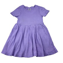 Load image into Gallery viewer, Girls Favourites, ribbed organic cotton dress, light marks, FUC, size 4, L: 50cm