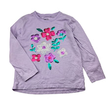Load image into Gallery viewer, Girls Anko, soft cotton long sleeve top, sequin flowers, FUC, size 4,  