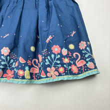 Load image into Gallery viewer, Girls Tiny Little Wonders, lined cotton dress, wash fade, FUC, size 2, L: 51cm