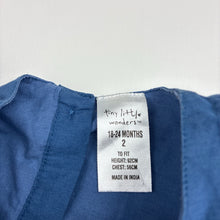 Load image into Gallery viewer, Girls Tiny Little Wonders, lined cotton dress, wash fade, FUC, size 2, L: 51cm