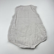 Load image into Gallery viewer, Unisex Tiny Twig, crinkle organic cotton summer romper, GUC, size 1,  