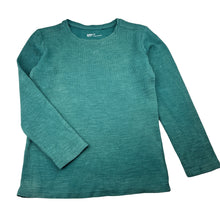 Load image into Gallery viewer, Boys Anko, green waffle long sleeve top, discolouration, FUC, size 7,  