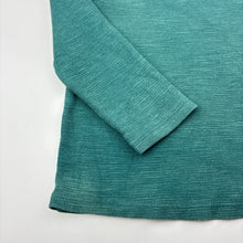 Load image into Gallery viewer, Boys Anko, green waffle long sleeve top, discolouration, FUC, size 7,  