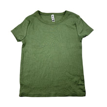 Load image into Gallery viewer, Girls KID, khaki stretchy ribbed tee / top, EUC, size 8,  