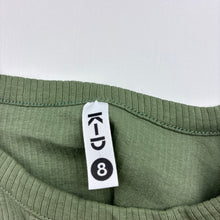 Load image into Gallery viewer, Girls KID, khaki stretchy ribbed tee / top, EUC, size 8,  