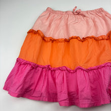 Load image into Gallery viewer, Girls KID, lined colourful cotton skirt, elasticated, small mark waistband, FUC, size 7,  