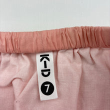 Load image into Gallery viewer, Girls KID, lined colourful cotton skirt, elasticated, small mark waistband, FUC, size 7,  