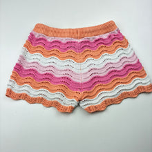 Load image into Gallery viewer, Girls Mango, knitted cotton shorts, elasticated, GUC, size 5,  