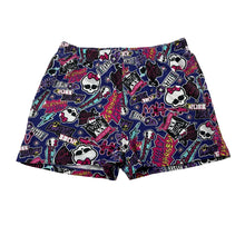 Load image into Gallery viewer, Girls MONSTER HIGH, cotton pyjama shorts, wash fade, FUC, size 6,  