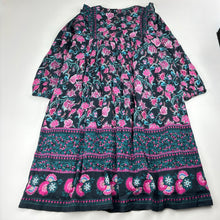 Load image into Gallery viewer, Girls LOUISE MISHA, lined organic cotton floral dress, EUC, size 6, L: 75cm