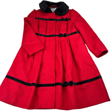 Load image into Gallery viewer, Girls ROTHSCHILD, red winter jacket / coat, L: 69cm, mark back left sleeve, FUC, size 5,  