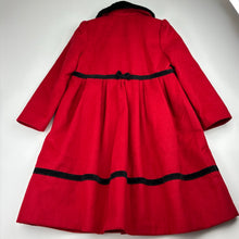Load image into Gallery viewer, Girls ROTHSCHILD, red winter jacket / coat, L: 69cm, mark back left sleeve, FUC, size 5,  