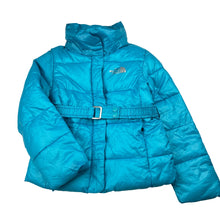 Load image into Gallery viewer, Girls THE NORTH FACE, blue puffer jacket / coat, GUC, size 4,  