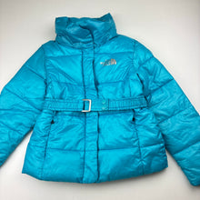 Load image into Gallery viewer, Girls THE NORTH FACE, blue puffer jacket / coat, GUC, size 4,  