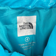 Load image into Gallery viewer, Girls THE NORTH FACE, blue puffer jacket / coat, GUC, size 4,  
