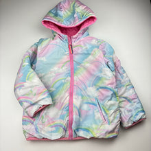 Load image into Gallery viewer, Girls Target, reversible quilted jacket / coat, FUC, size 5,  