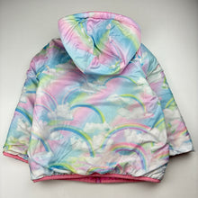 Load image into Gallery viewer, Girls Target, reversible quilted jacket / coat, FUC, size 5,  