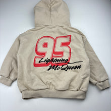 Load image into Gallery viewer, Boys Zara, Disney Cars fleece lined hoodie sweater, GUC, size 4,  