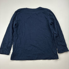 Load image into Gallery viewer, Boys Target, navy organic cotton long sleeve top, diggers, EUC, size 5,  