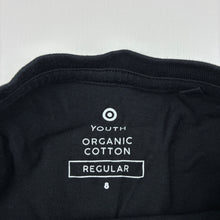 Load image into Gallery viewer, Boys Target, black organic cotton long sleeve tee / top, EUC, size 8,  