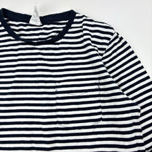 Load image into Gallery viewer, Boys Target, navy stripe cotton long sleeve tee / top, GUC, size 7,  