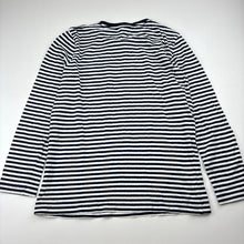 Load image into Gallery viewer, Boys Target, navy stripe cotton long sleeve tee / top, GUC, size 7,  