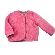 Load image into Gallery viewer, Girls Country Road, cotton lined wadded velour jacket, EUC, size 1,  