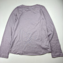 Load image into Gallery viewer, Girls Disney, Frozen Elsa embellished long sleeve tee / top, GUC, size 9-10,  