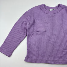 Load image into Gallery viewer, Girls Cotton On, soft feel ribbed stretchy long sleeve top, GUC, size 4,  