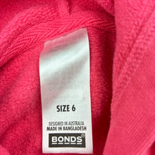 Load image into Gallery viewer, Girls Bonds, fleece lined zip hoodie sweater, GUC, size 6,  