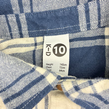 Load image into Gallery viewer, Boys KID, chceked flannel cotton long sleeve shirt, EUC, size 10,  
