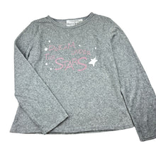 Load image into Gallery viewer, Girls Lily &amp; Dan, grey terry long sleeve pyjama top, GUC, size 11,  