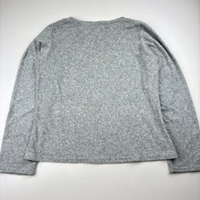 Load image into Gallery viewer, Girls Lily &amp; Dan, grey terry long sleeve pyjama top, GUC, size 11,  