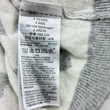 Load image into Gallery viewer, Girls GAP, soft feel knitted cotton sweater / jumper, light mark, FUC, size 4,  