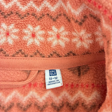 Load image into Gallery viewer, Girls Uniqlo, soft fleece zip up sweater / jacket, GUC, size 11-12,  