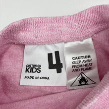 Load image into Gallery viewer, Girls Cotton On, stretchy knit pyjama top, GUC, size 4,  