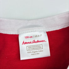 Load image into Gallery viewer, Unisex Hanna Andersson, organic cotton Christmas pyjama top, EUC, size 6-7,  