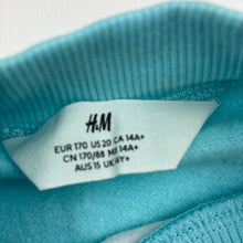 Load image into Gallery viewer, Girls H&amp;M, fleece lined cropped sweater / jumper, dog, EUC, size 14-15,  