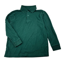 Load image into Gallery viewer, Unisex Target, dark green cotton school polo shirt, EUC, size 5-6,  