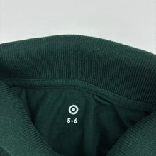 Load image into Gallery viewer, Unisex Target, dark green cotton school polo shirt, EUC, size 5-6,  