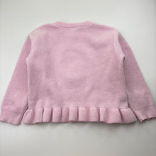 Load image into Gallery viewer, Girls Target, knitted sweater / jumper, sequin flower, EUC, size 4,  