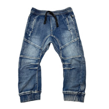 Load image into Gallery viewer, Boys Indie, soft feel stretch knit denim pants, elasticated, FUC, size 2,  