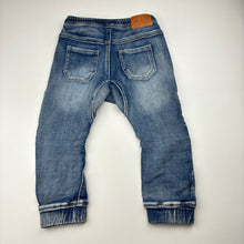 Load image into Gallery viewer, Boys Indie, soft feel stretch knit denim pants, elasticated, FUC, size 2,  